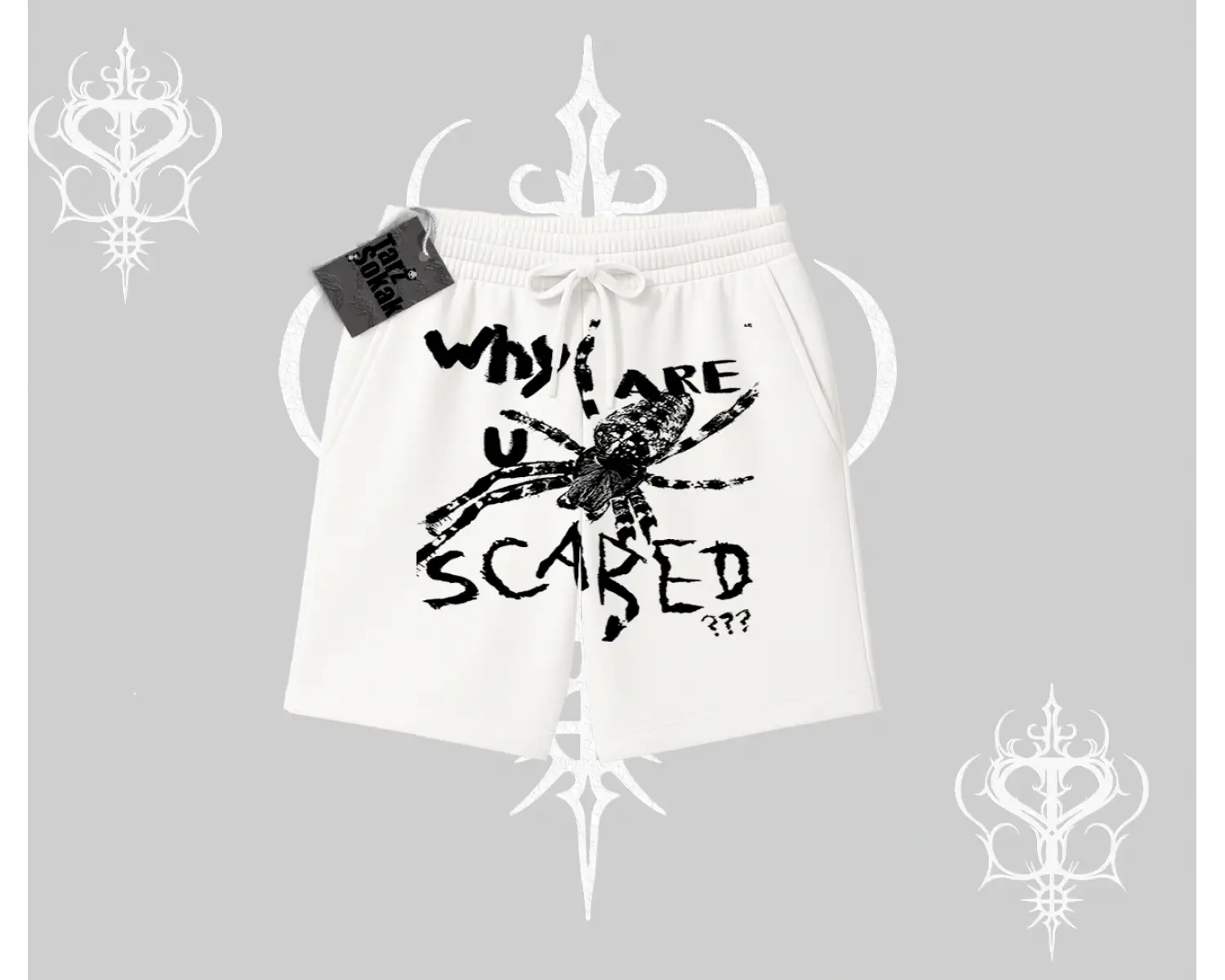 Beyaz Şort Why are u Scared