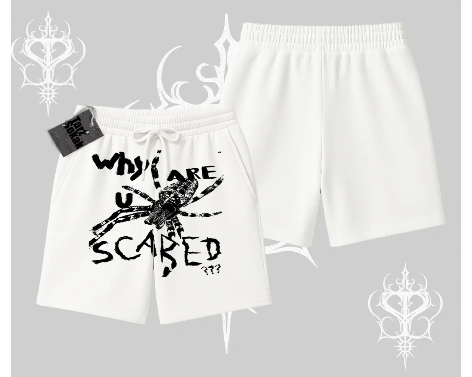 Beyaz Şort Why are u Scared