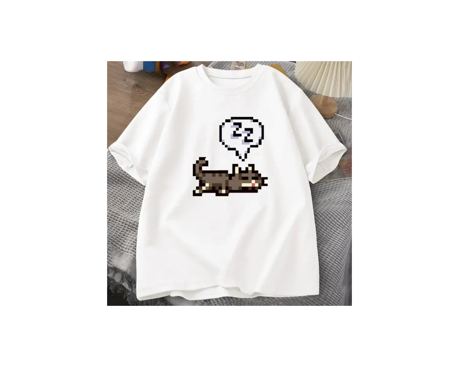 Beyaz Süt Baskı Tatlı ve Baharatlı Harajuku Yaz Grafik Vintag