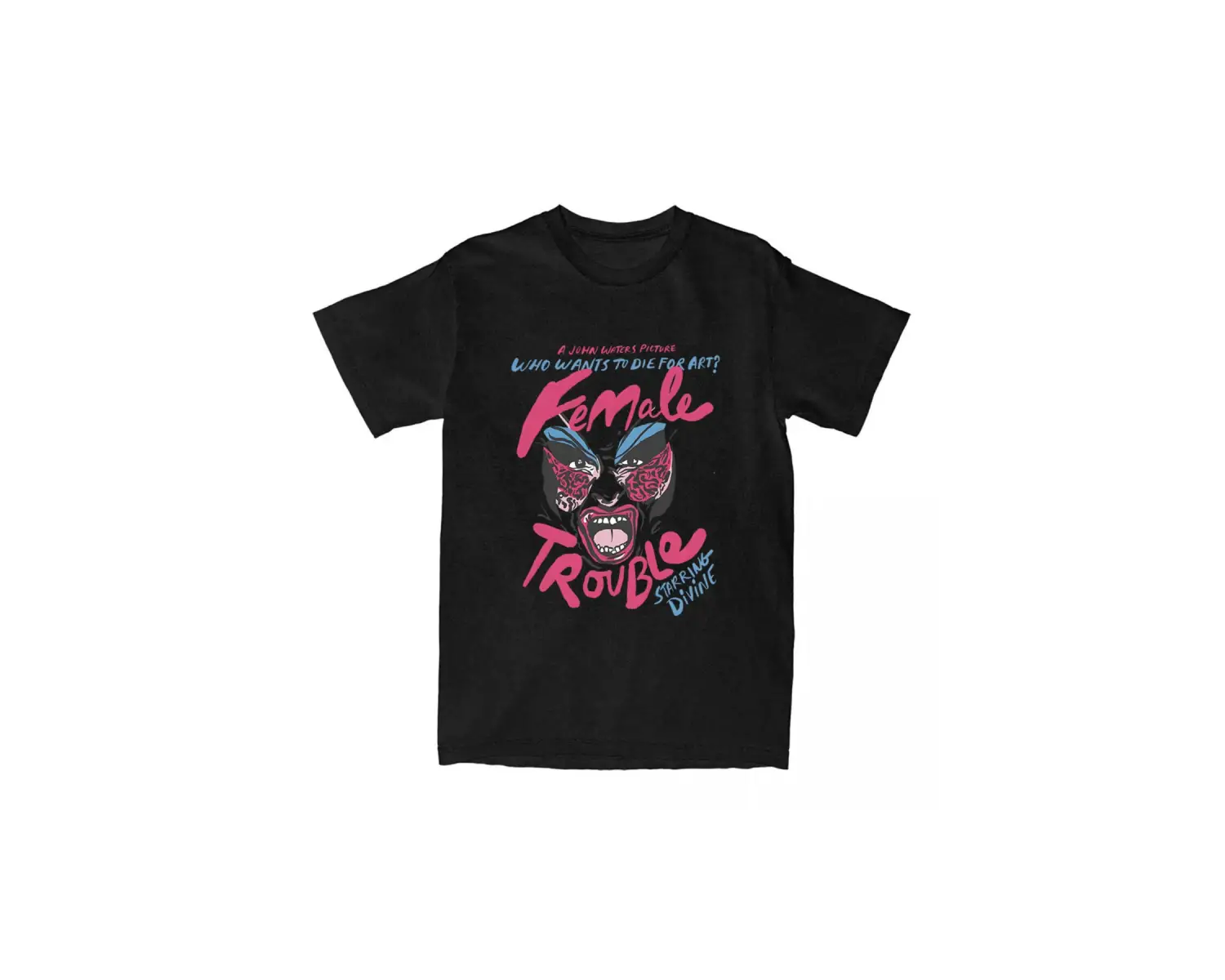 Beyaz The Musical Female Trouble Short Sleeve Cotton Round Neck Co