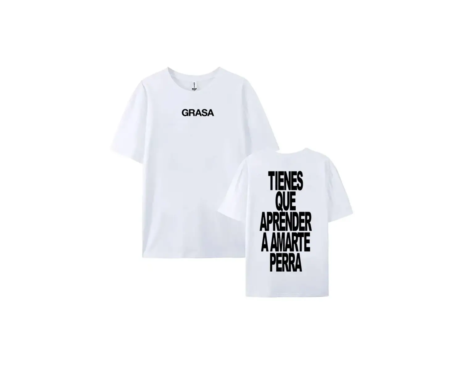 Beyaz TIENES QUE APRENDER A AMARTE leri SI TE DUELE CURITA Baskı Nathy Peluso Şarkıcı