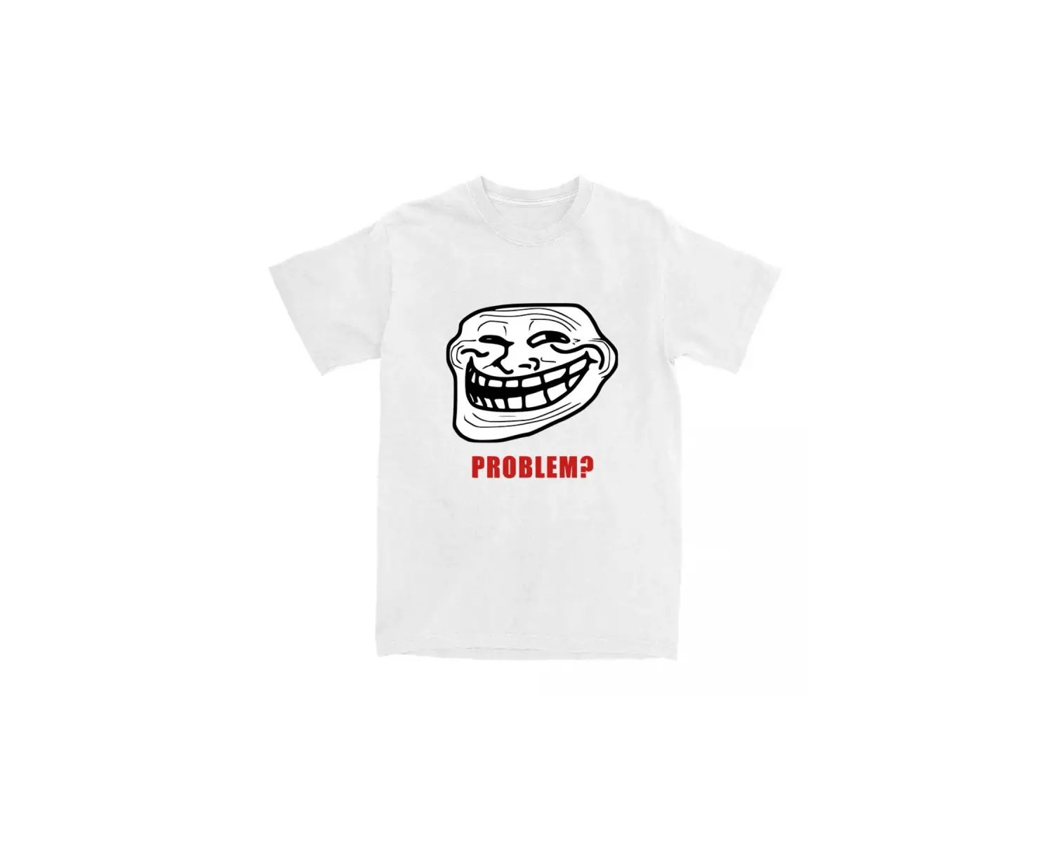 Beyaz Trollshirt Rage komik komik Anime Hip Hop başar üstleri yaz