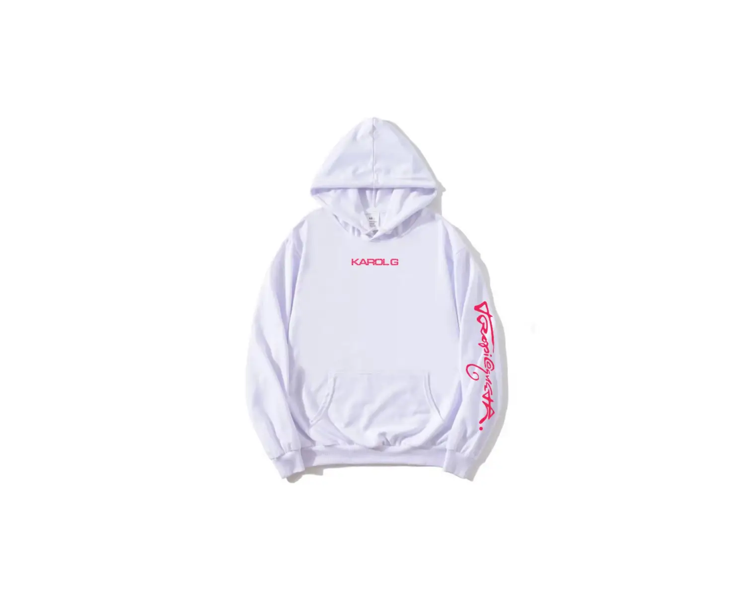 Beyaz Tropicoqueta Hoodie KAROL G Albümü u Pola