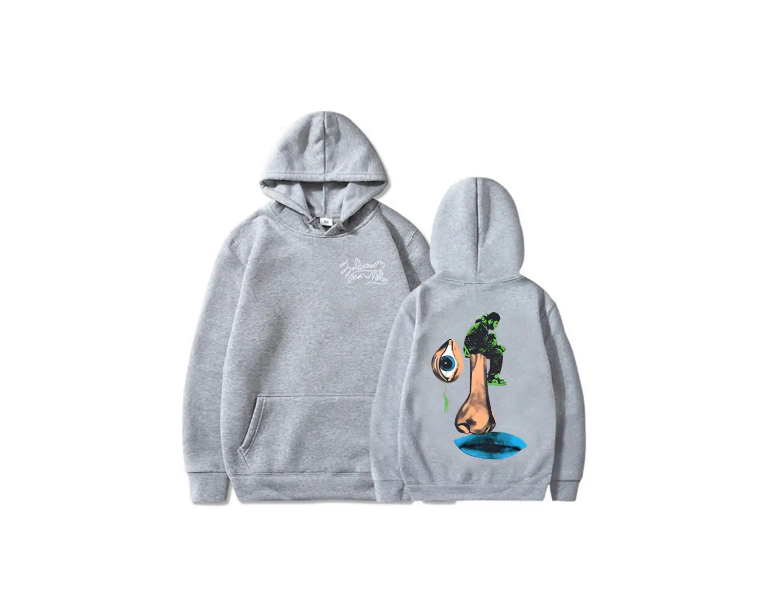 Beyaz Unisex 2025 Album Balloonerism Graphic MaccMiller Singer Printing Sweatshirts Moletom Mascul