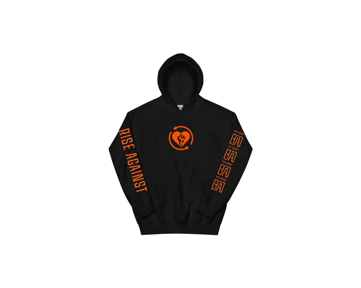 Beyaz Unisex 2025 Heartfist RA Baskı Kapüşonlular RISE AGAINST RICOCHET Albümü Cep