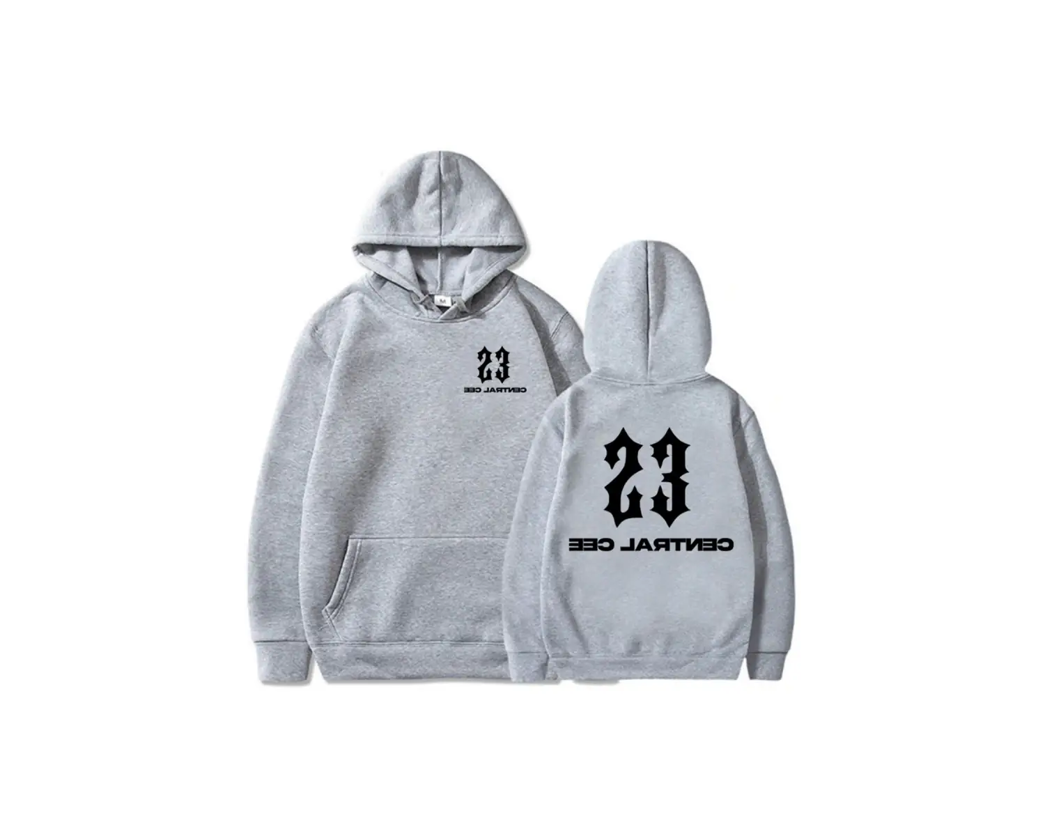 Beyaz Unisex 23 Central Cee Baskı Kapüşonlular GREATNESST RUSHA Yeni Albüm 2025 Moda Hip Hop Sok