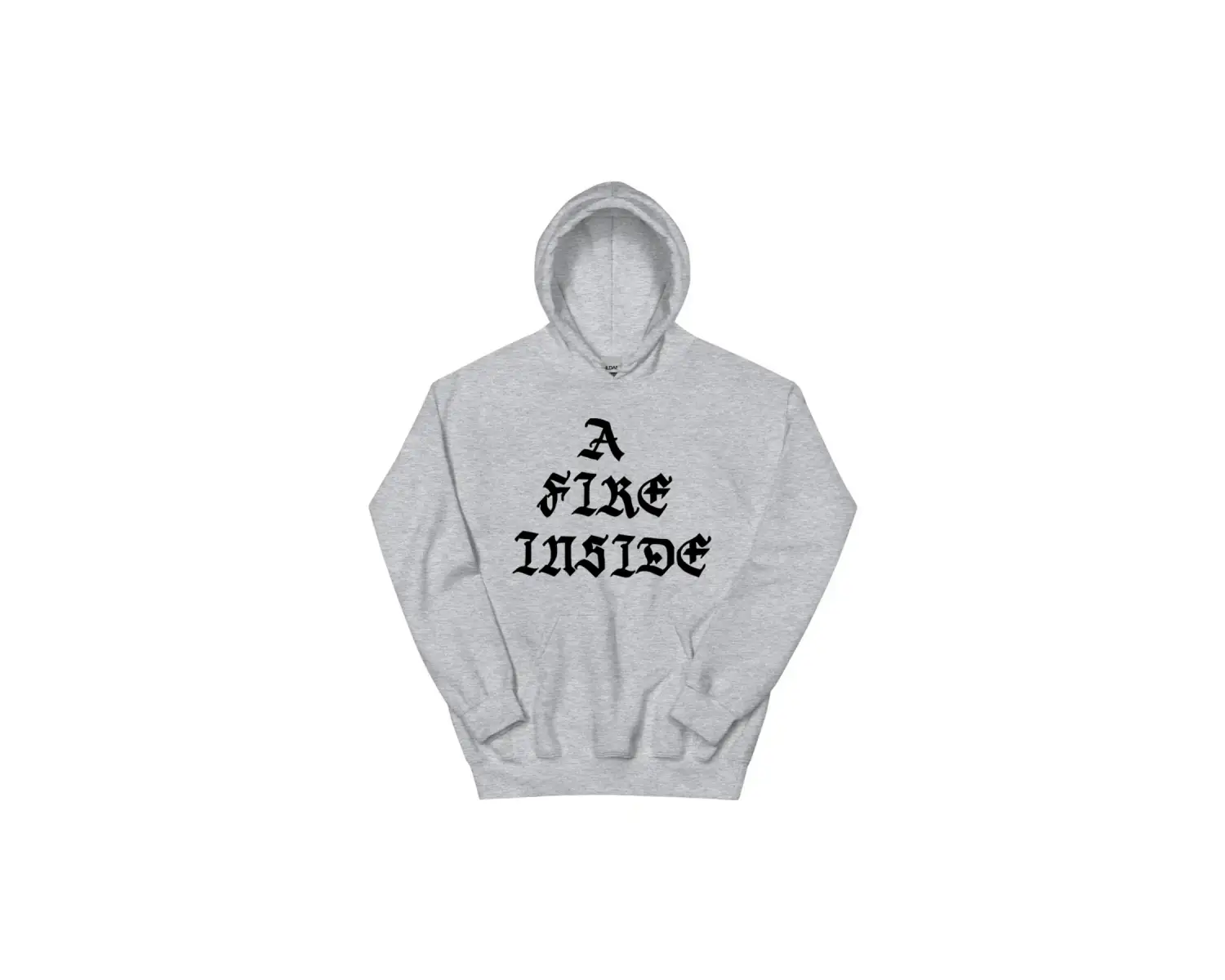 Beyaz Unisex A Fire Inside Siyah Hoodie Yüzleri Fildişi AFI Grafik Moda Kapşonlu