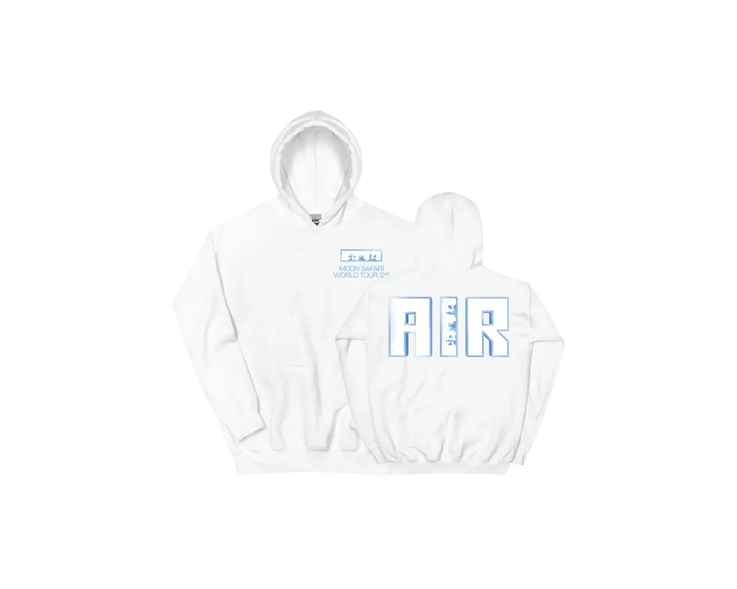 Beyaz Unisex Air MOON SAFARI Dünya Turu Rahat Kapşonlu Sok