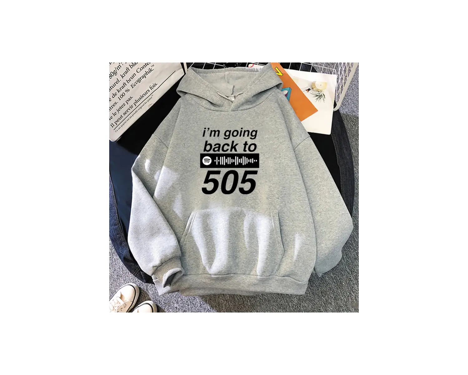 Beyaz Unisex Arctic Monkeys baskılı Hoodie hayranları için ben geri Goning 505 albümü mektup grafi