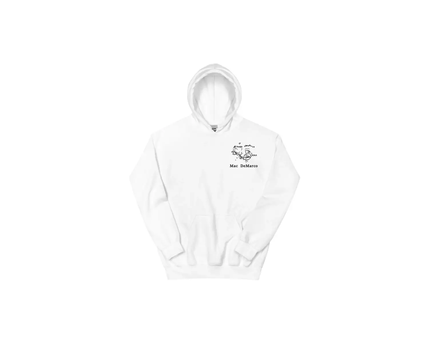 Beyaz Unisex Bir Wayne G Hoodie Mac DeMarco Gitar Grafik Baskı Rahatek Sudade