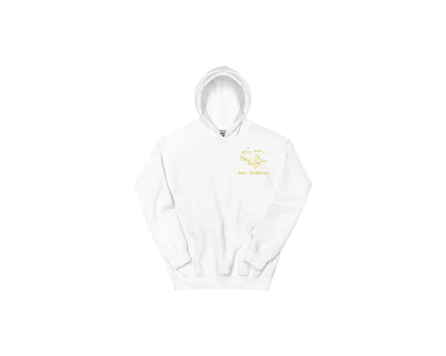 Beyaz Unisex Bir Wayne G Hoodie Mac DeMarco Gitar Grafik Baskı Rahatek Sudade