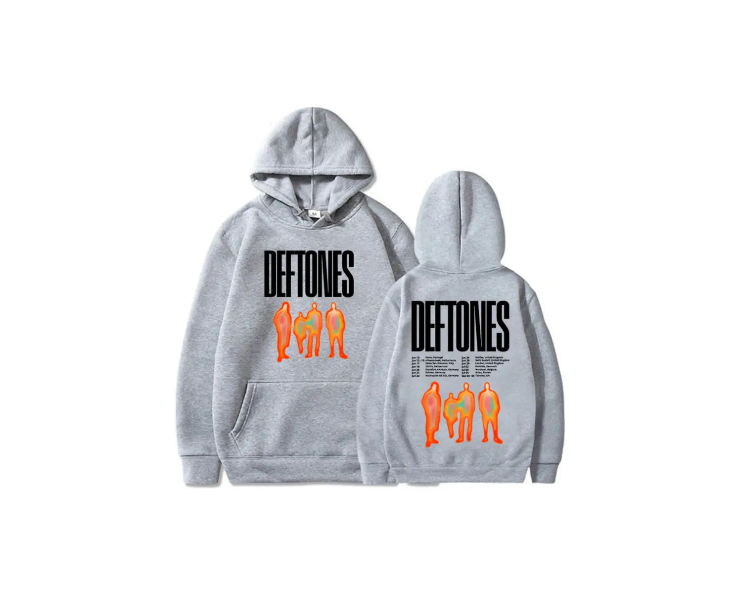 Beyaz Unisex Deftones 2025 Tour Printing Ropa Hombre Sudaderas Hooded Long Sleeve MenWomen Sweats