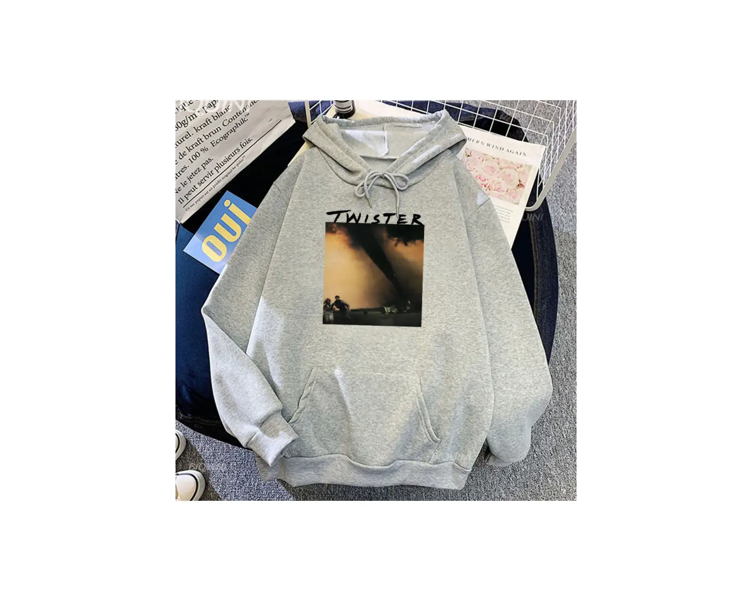 Beyaz Unisex Değil Benim İlk Tornadeo Twisters Film Kapüşonlular Sudaderas Ropa Hombres