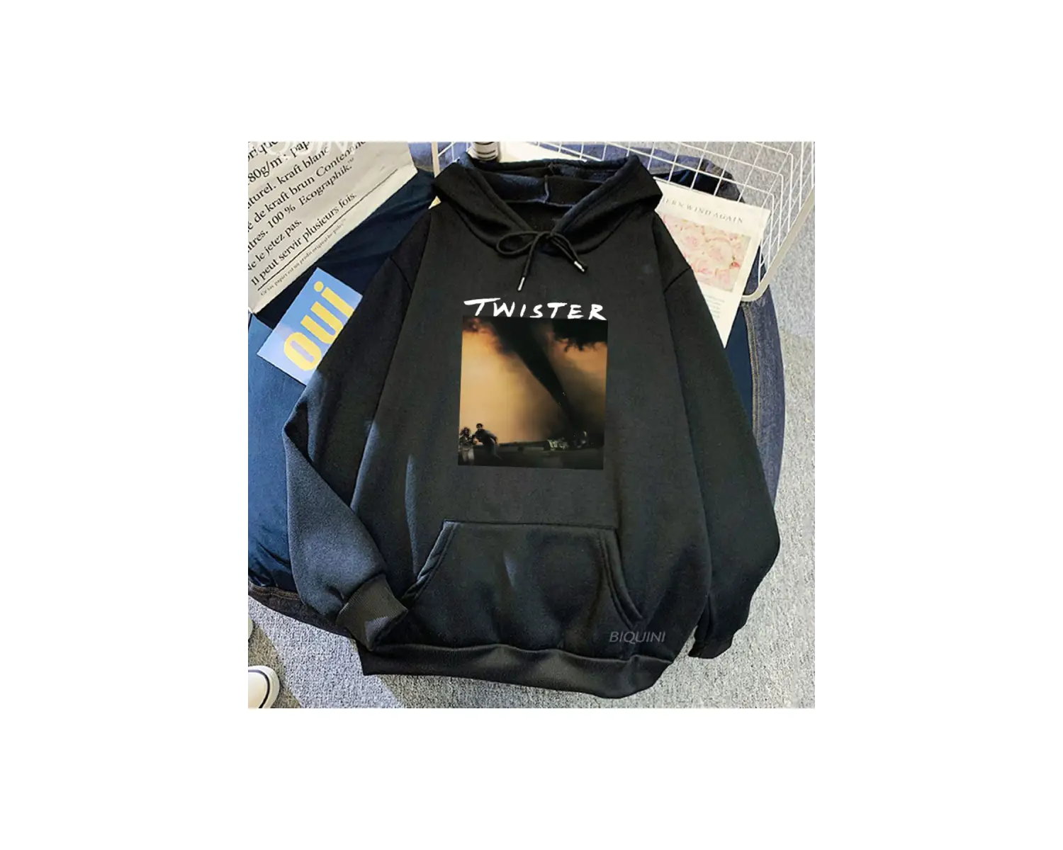 Beyaz Unisex Değil Benim İlk Tornadeo Twisters Film Kapüşonlular Sudaderas Ropa Hombres