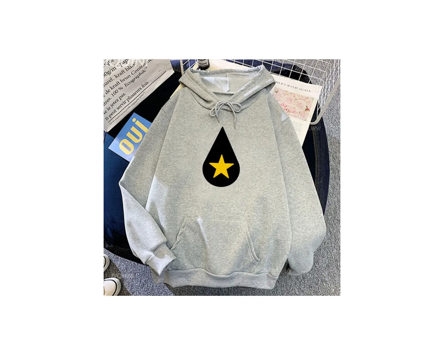 Beyaz Unisex ErkekKapüşonlular Conan Gri Bulunan Cennet Ağır Zihinsel Tarzı Stree