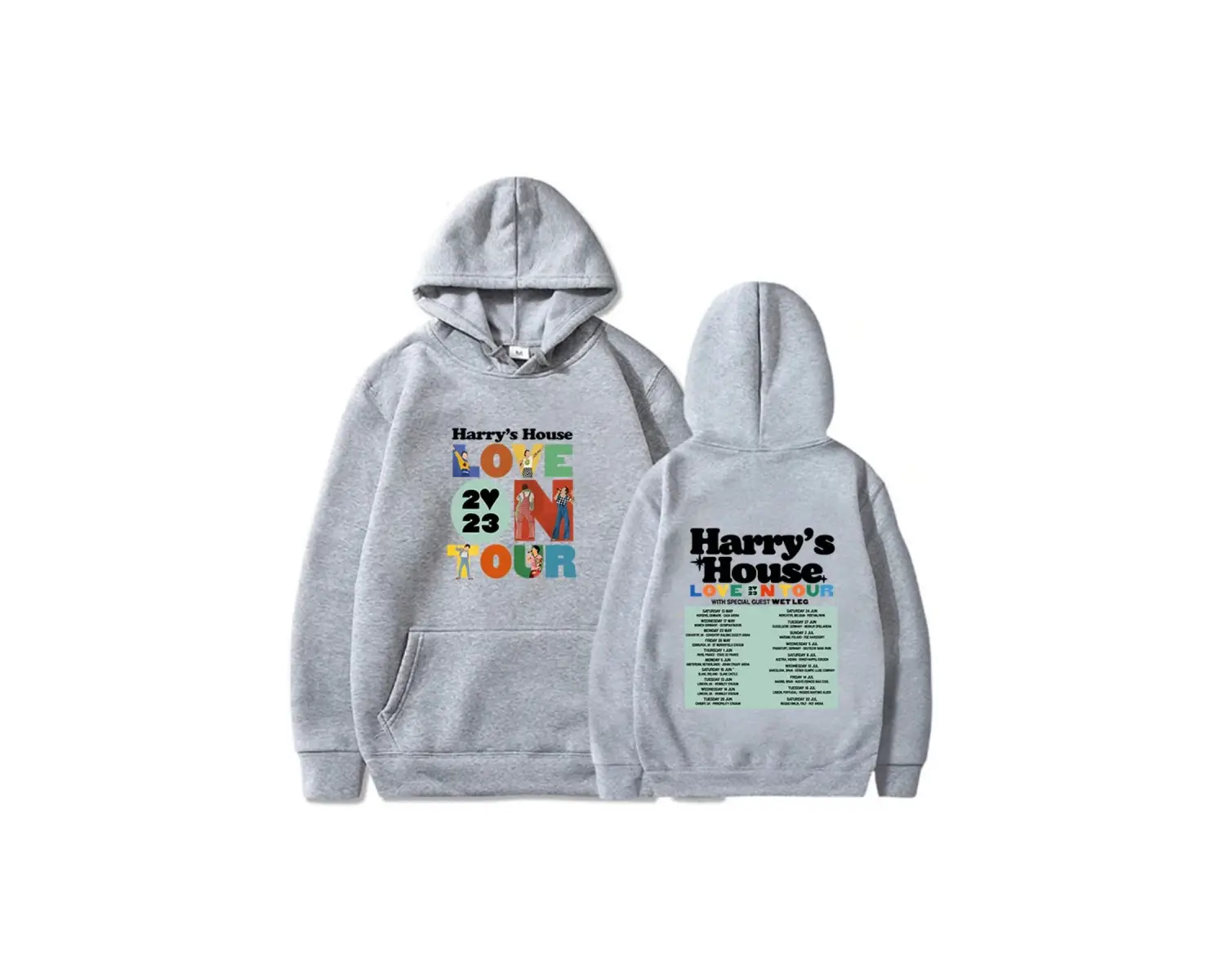 Beyaz Unisex Harrys House Love on Tour Hoody Vintage Güzel Estetik Hoodie Retro Komik Grafik G