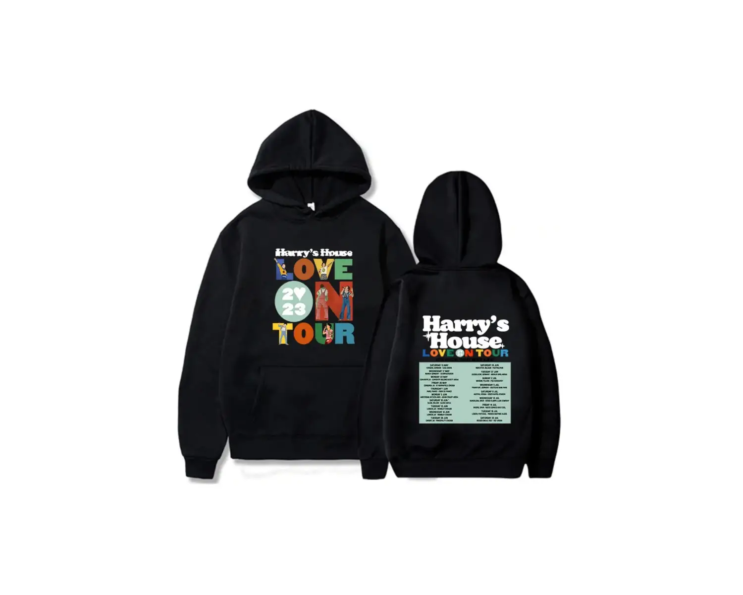 Beyaz Unisex Harrys House Love on Tour Hoody Vintage Güzel Estetik Hoodie Retro Komik Grafik G