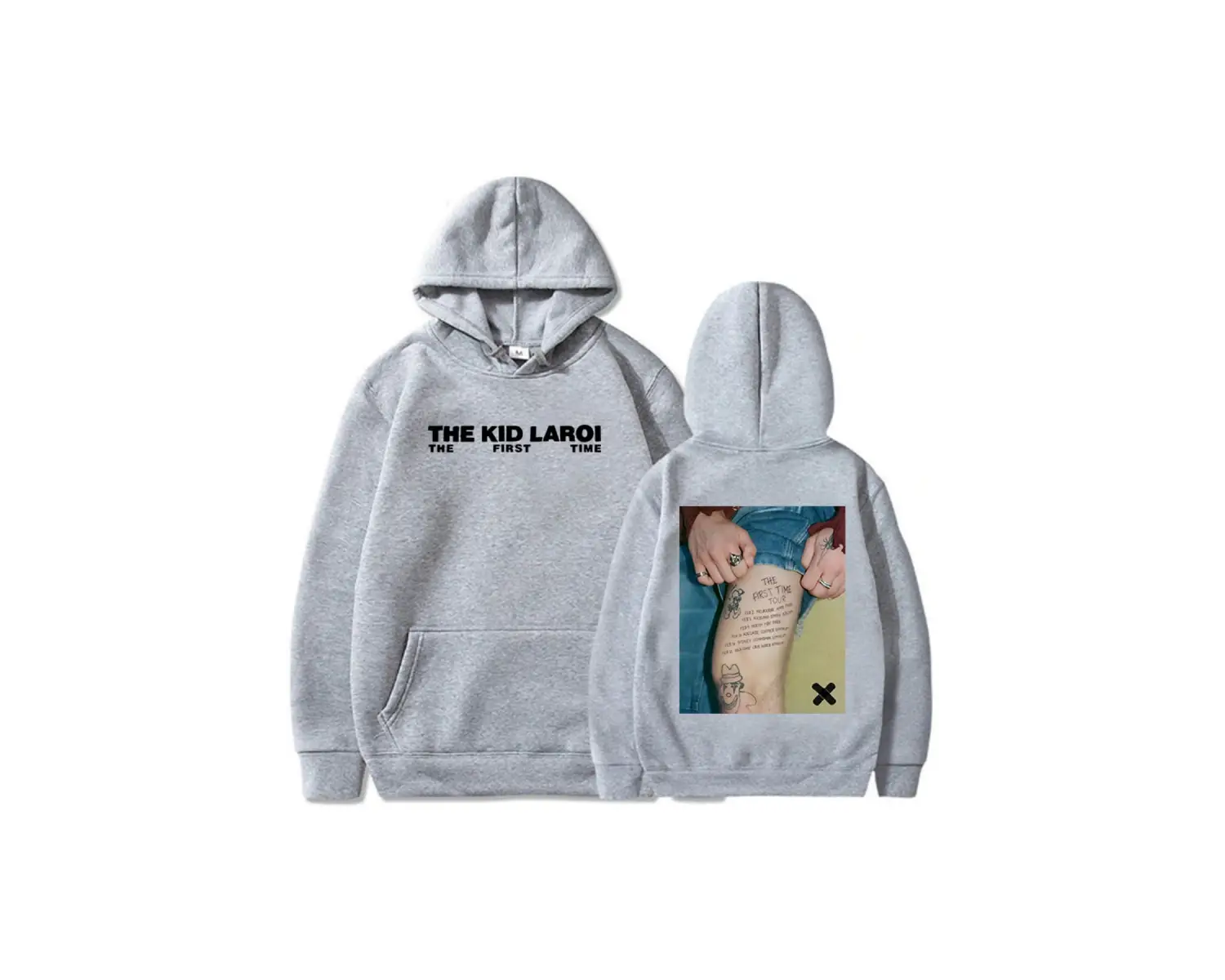 Beyaz Unisex Ilk kez çocuk LAROI Hoodie kızlar albümü grafik Sweatshirt cep Ropa Hombre giyim