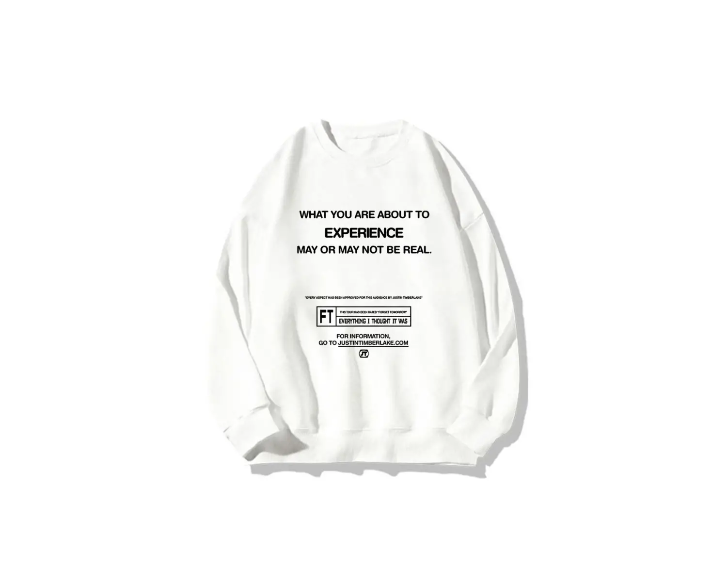 Beyaz Unisex Justin Timberlake yuvarlak boyun Hombre deras Hombreüz Stre