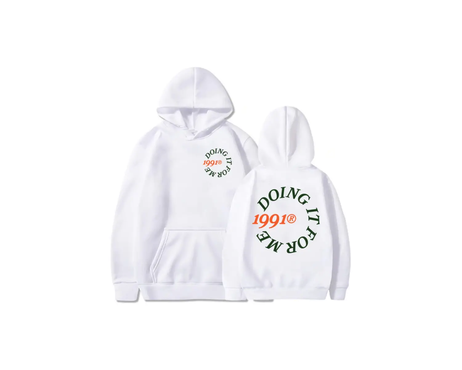 Beyaz Unisex Larry haziran benim için yapıyor 1991 rahat yumuşak kapşonlu Hip deras H