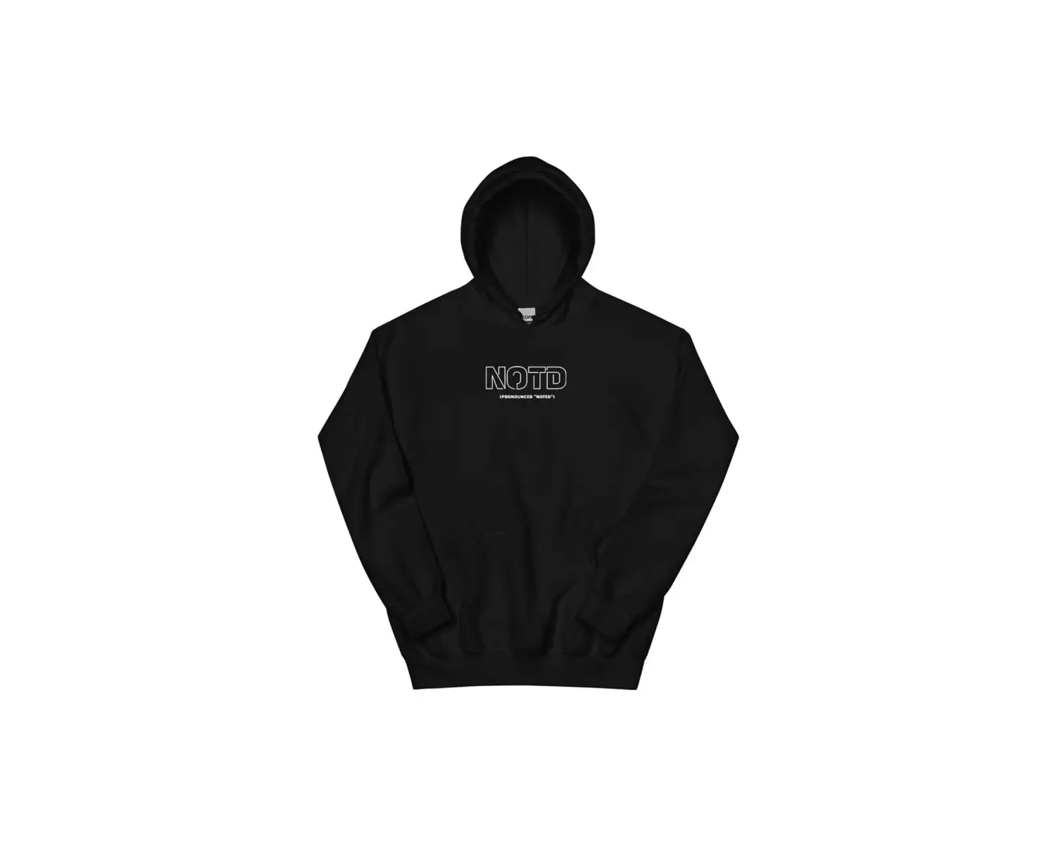 Beyaz Unisex NOTD Yıldız Kapüşonlular Grunge Moda Cep Kapşonlu Ele