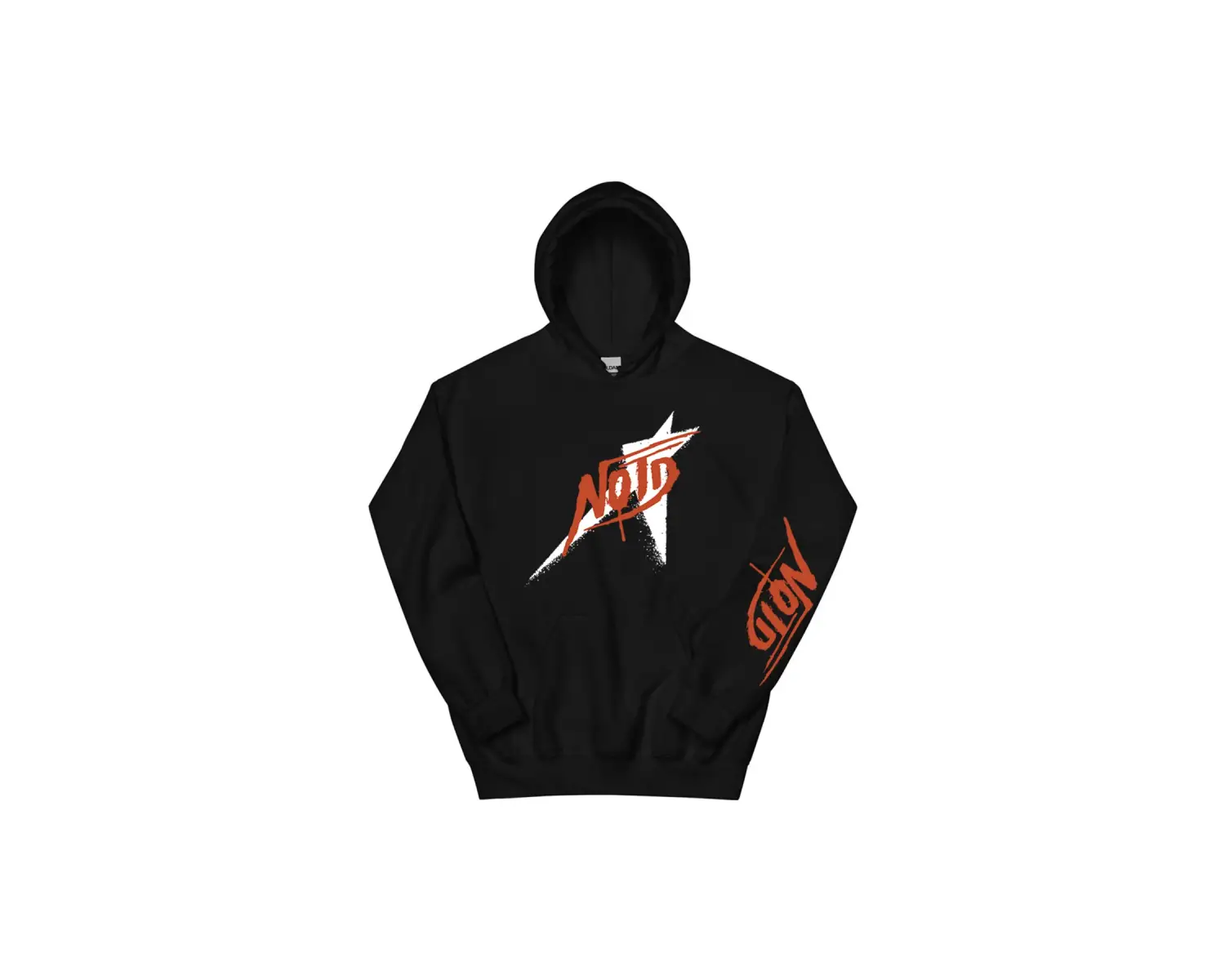 Beyaz Unisex NOTD Yıldız Kapüşonlular Grunge Moda Cep Kapşonlu Ele