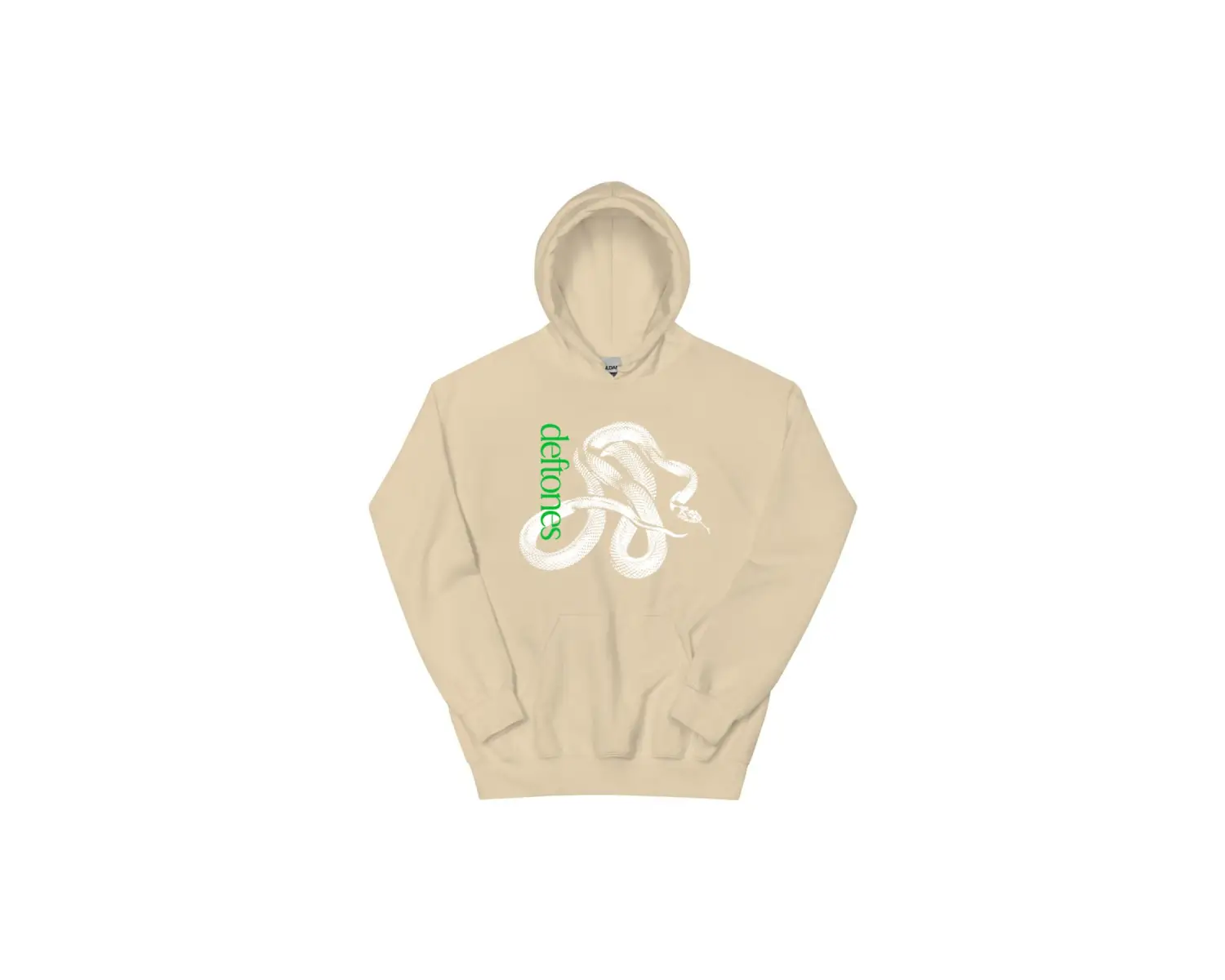 Beyaz Unisex Özel Müzik Işlemeli Hoodie Rock Grubu Deftones Streetweed Moda