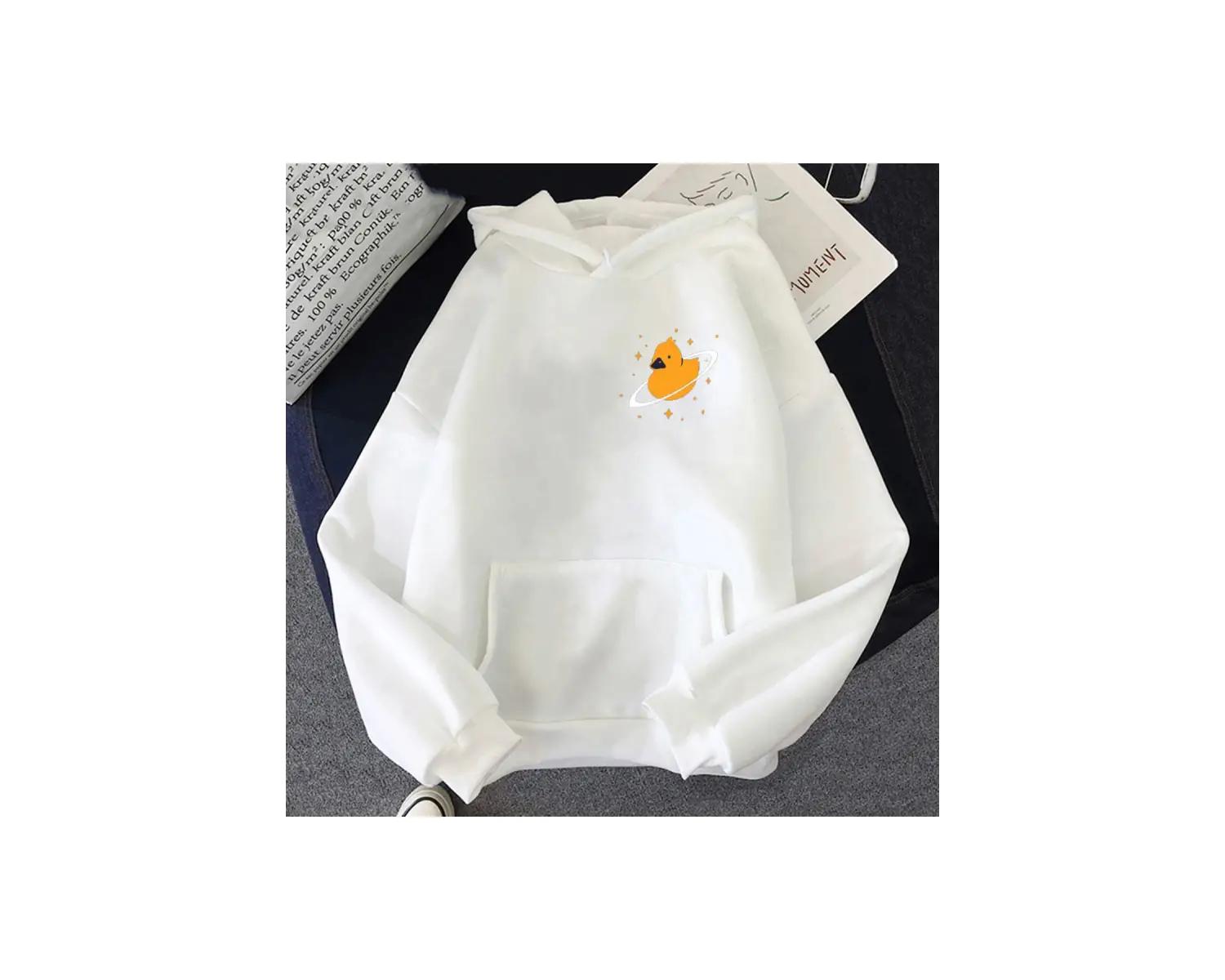 Beyaz Unisex Quackity moda baskılı Hoodieslar kapşonlu rüya smp C