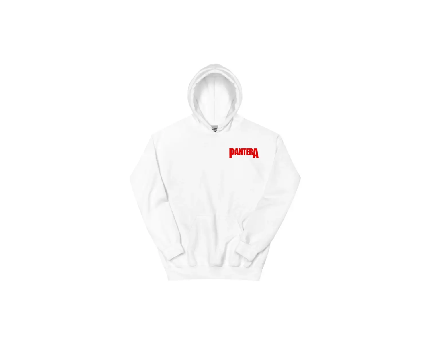 Beyaz Unisex Rock Grubu Pantera Logo Baskı Kapüşonlular Moda Sokak Hip Hop Er