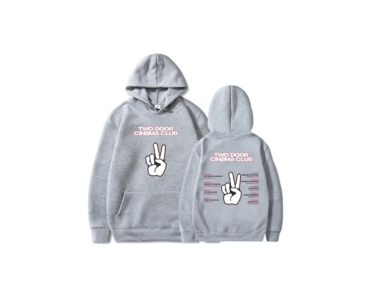 Beyaz Unisex Streetwear Two Door Cinema Club Long Sleeve Men Women Winter Sweatshirts Sudad