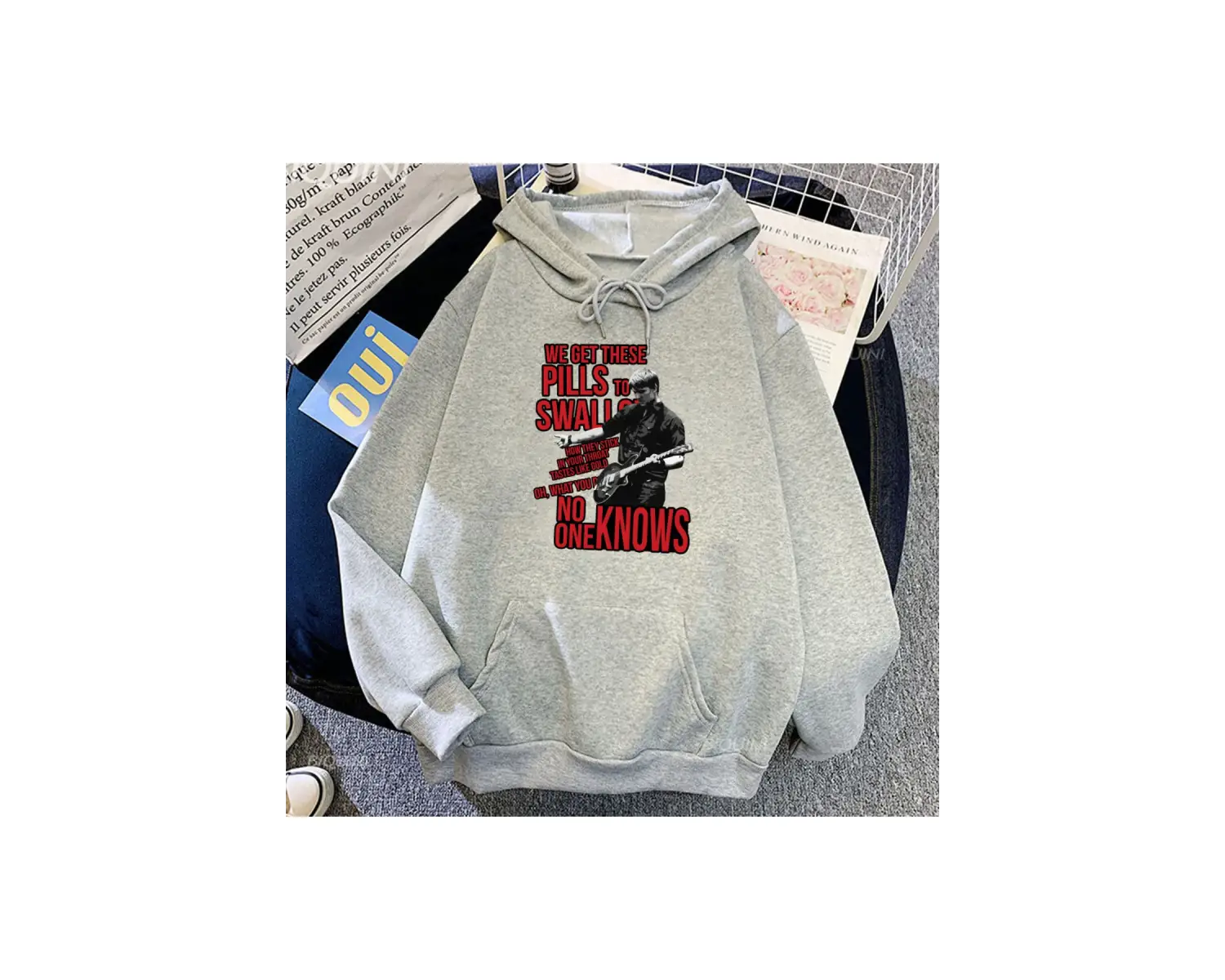 Beyaz Unisex Taş yaş Moletom Streetwear Hip Hop Queens Masculino Masculino Cas