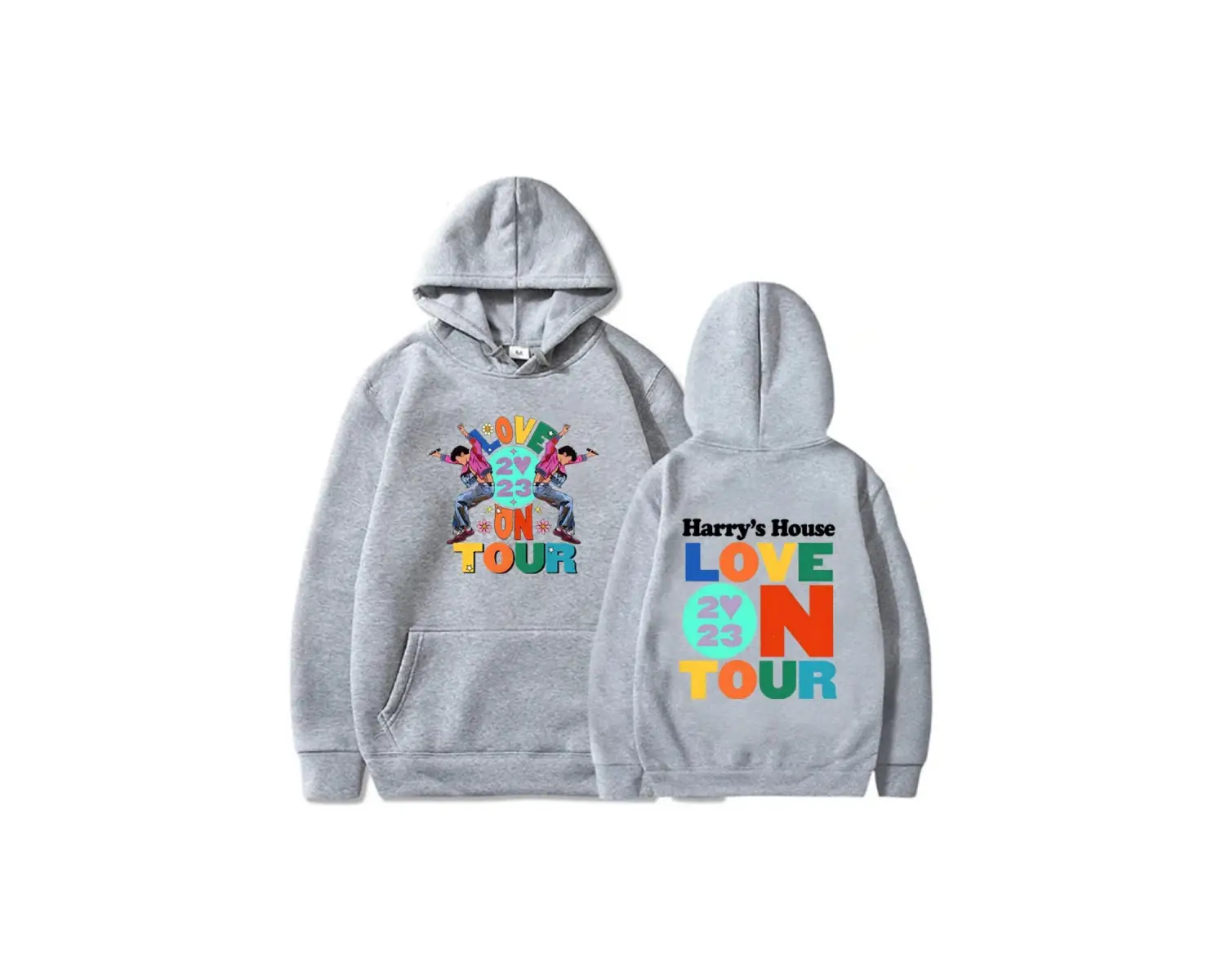 Beyaz Unisex Tur üzerinde Harrys evi aşk Hoody Streetwear baskıi özgünlük estetik