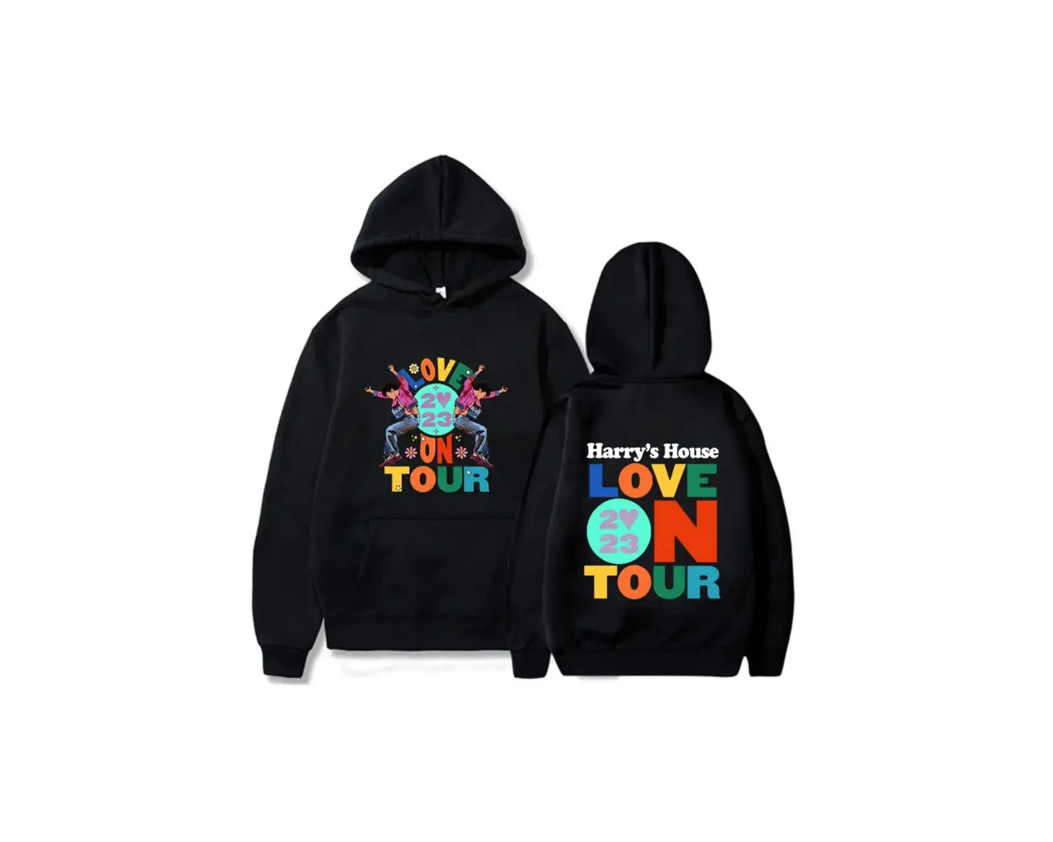 Beyaz Unisex Tur üzerinde Harrys evi aşk Hoody Streetwear baskıi özgünlük estetik