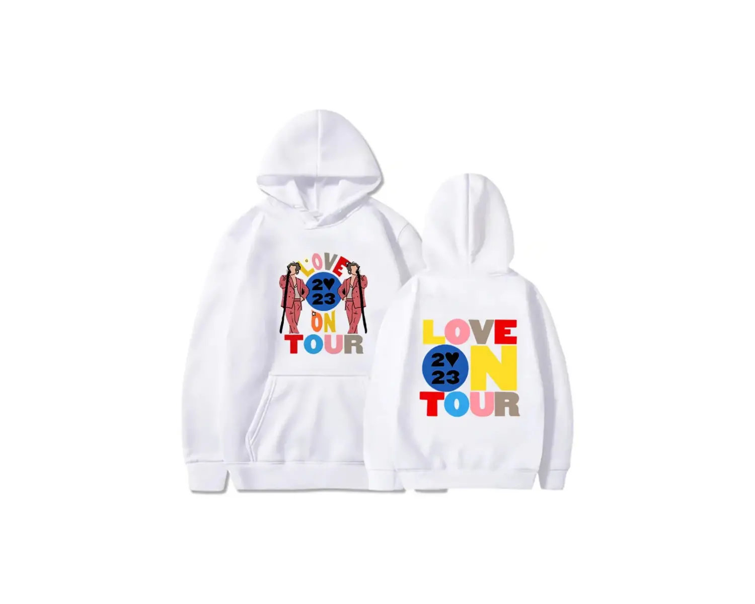 Beyaz Unisex Tur üzerinde Harrys evi aşk Hoody Vintage R & B Harajuku estetik Hoodie rahat mod