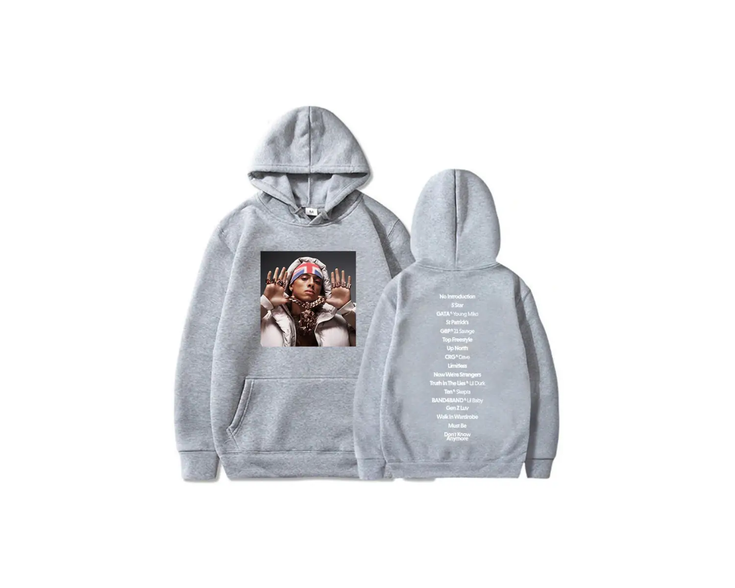 Beyaz Unisex WILD WEST Tour 2025 Central Cee CANT RUSH GREATNESS Album Sweatshirts Hip Hop Fashio