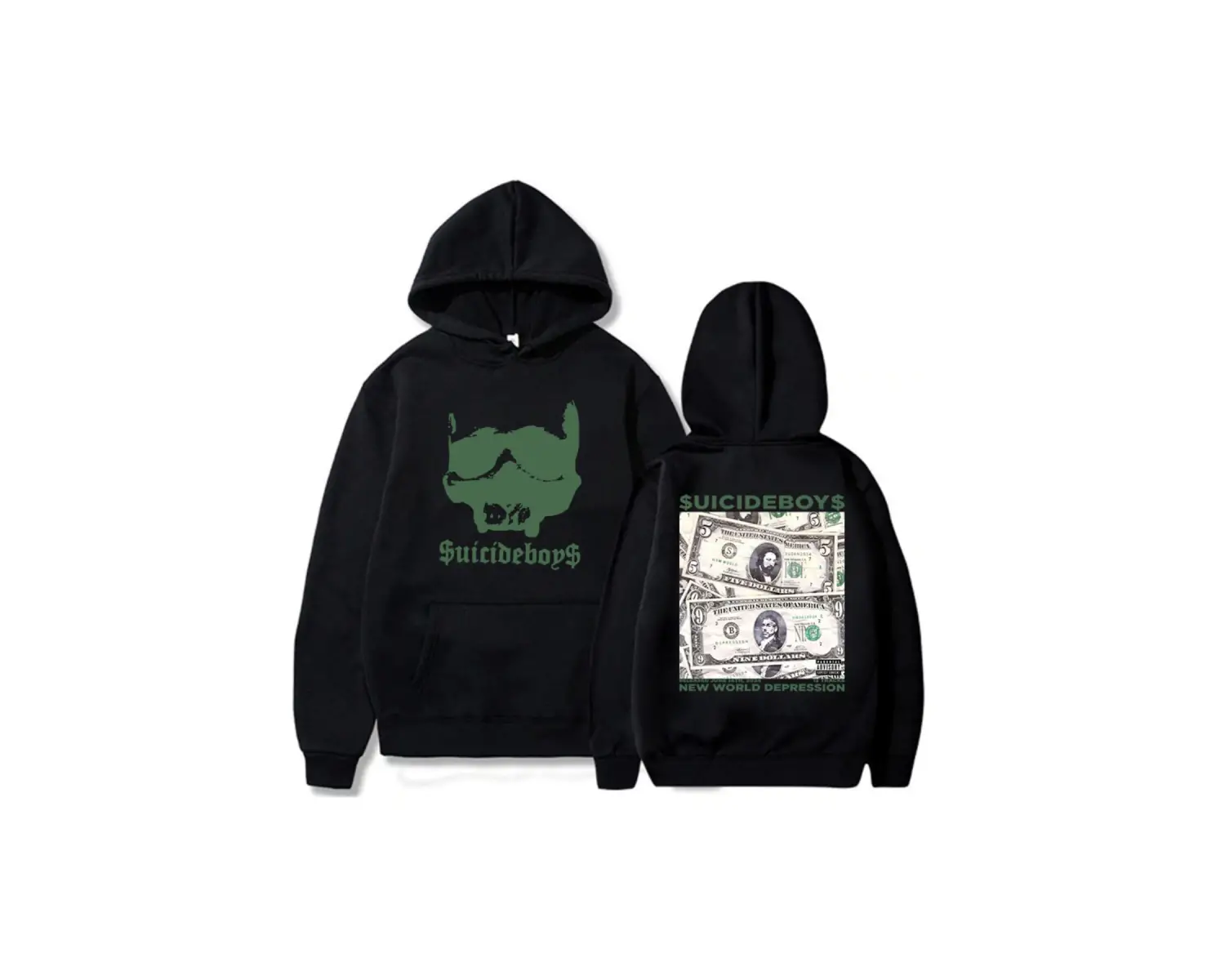 Beyaz Unisex YENI DÜNYA DEPRESSI Albümü Kapüşonlular Streetwear Ropa HombreekSı