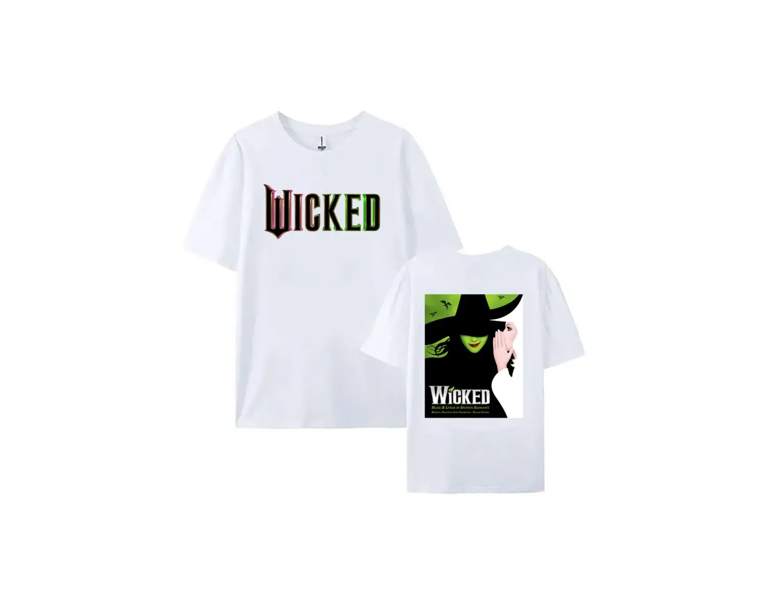 Beyaz Wicked Fantasy Movies Graphic Short Sleeve Cotton High Quality R