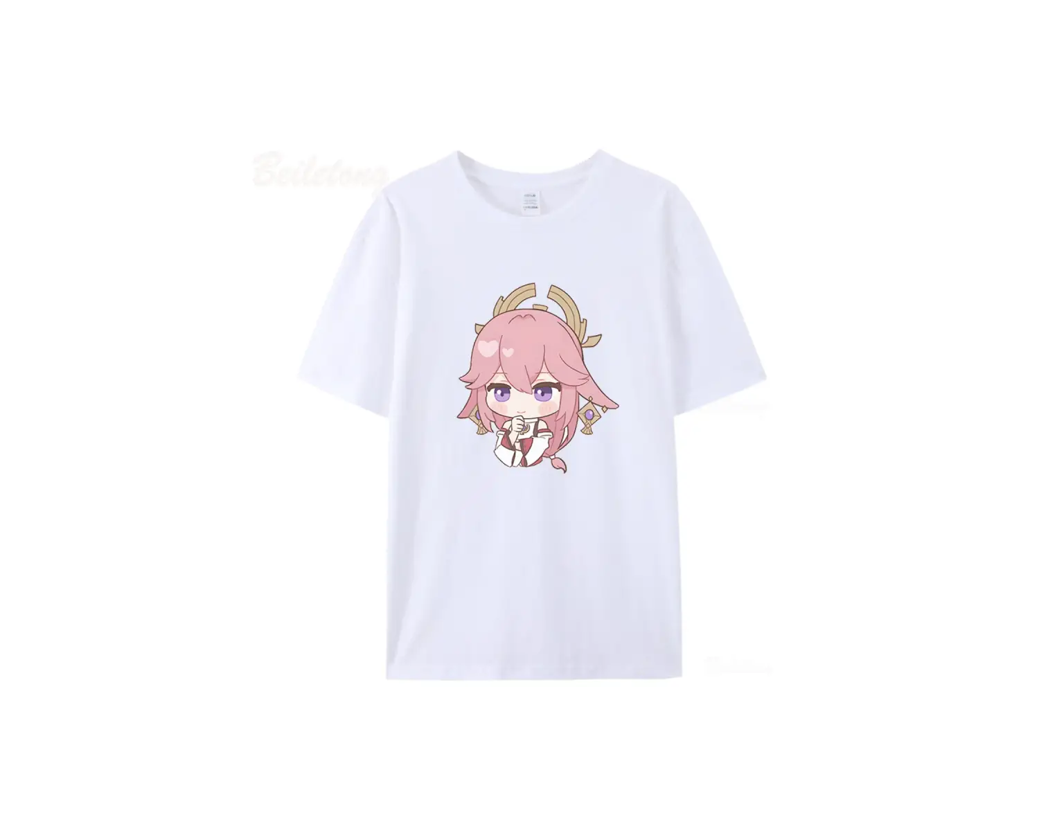 Beyaz Yae Miko Genshin Etki Sıcak Oyun Anime