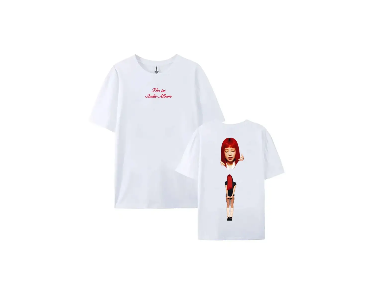 Beyaz Yakut Deneyimi Crewneck Jennie Ruby Albümü Baskı Jennie Tek,