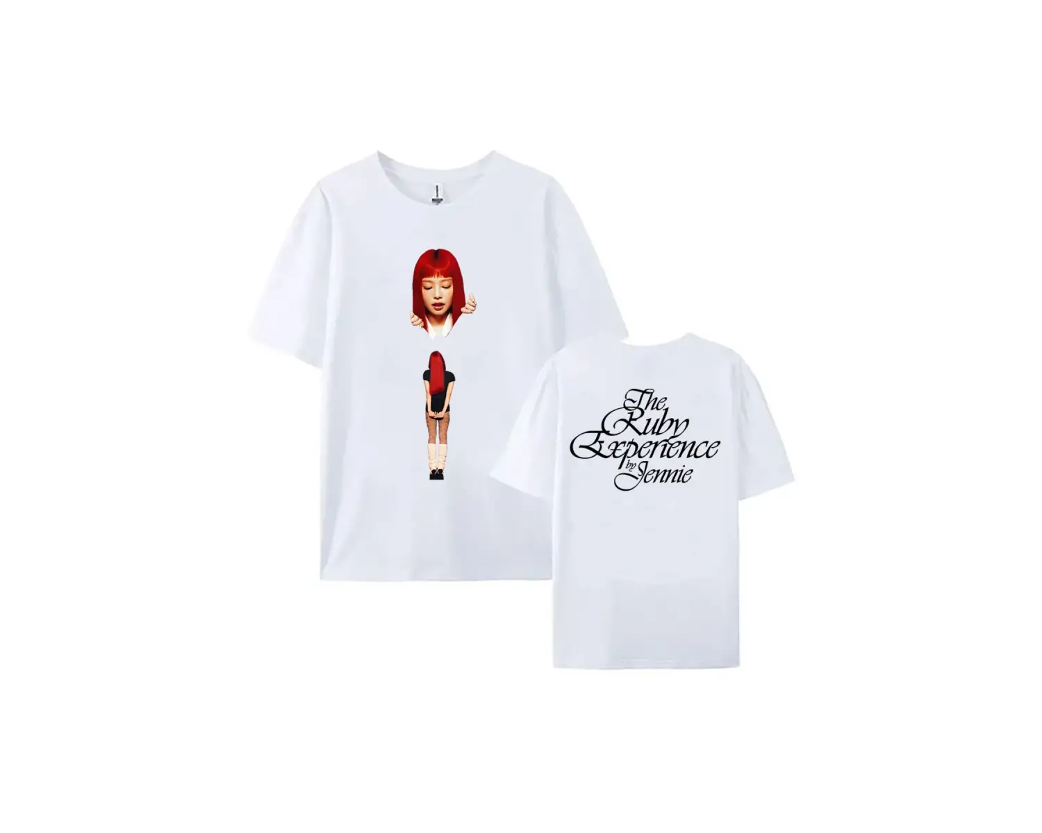 Beyaz Yakut Deneyimi Crewneck Jennie Ruby Albümü Baskı Jennie Tek,