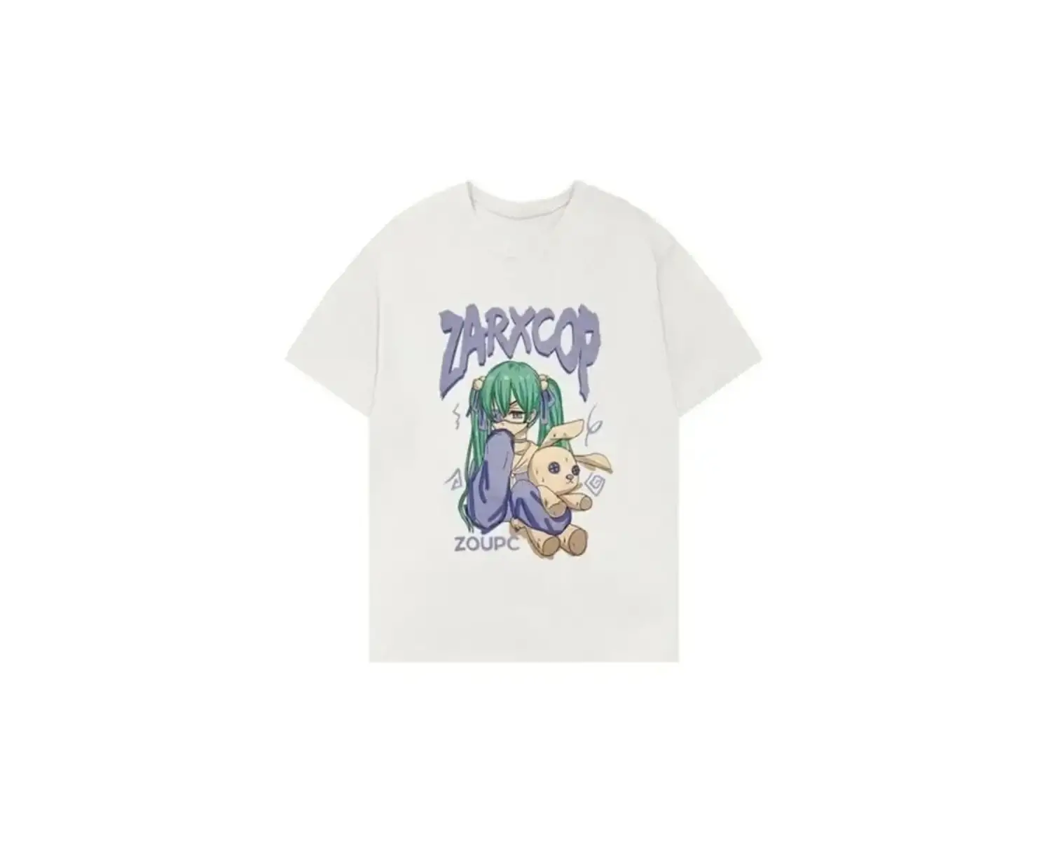 Beyaz yaz mozaik karikatür Harajukuk estetik V