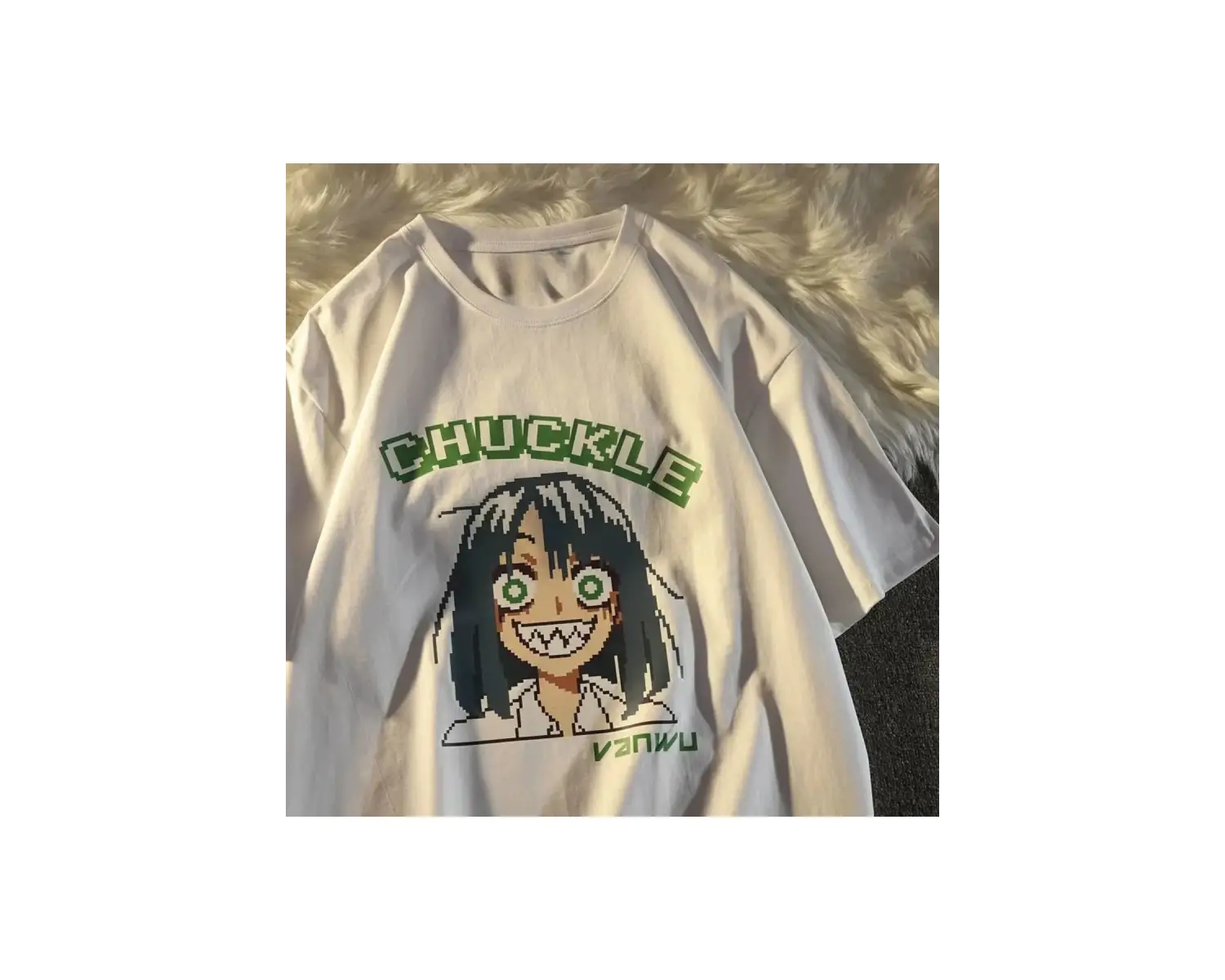 Beyaz yaz mozaik karikatür Harajukuk estetik V