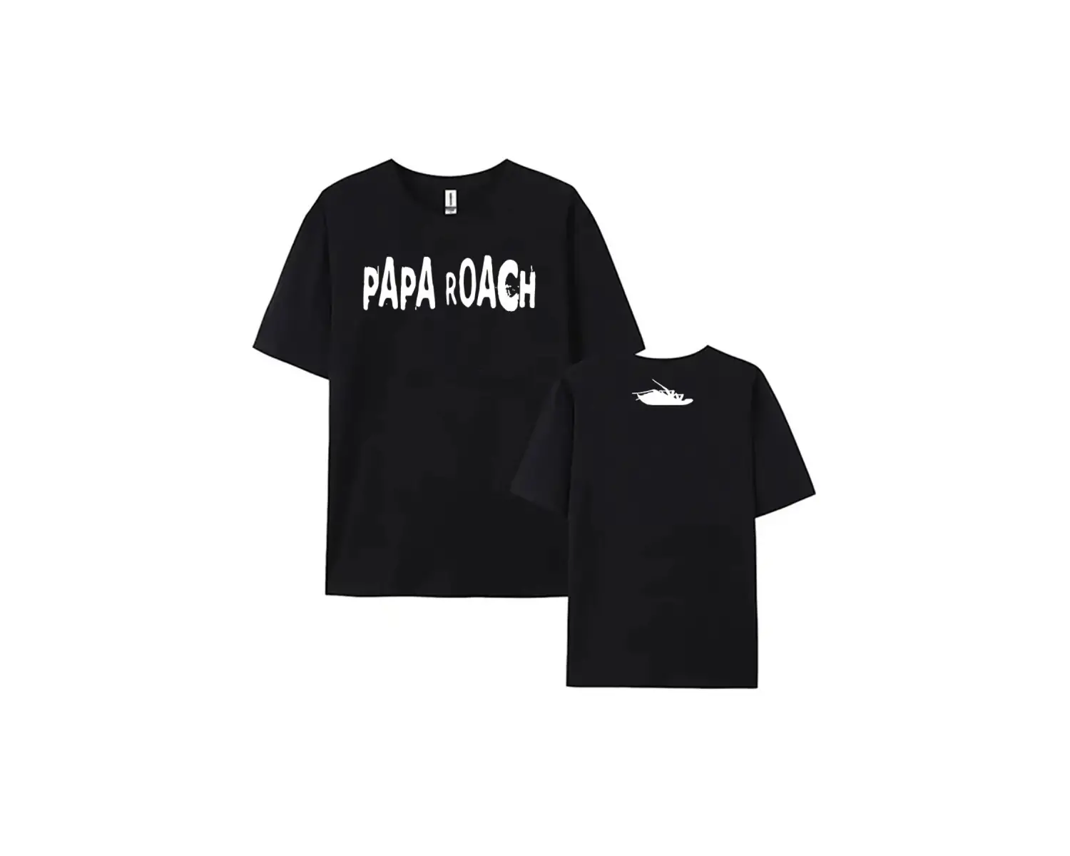 Beyaz yaz Tees PAPA ROACH ağır zihinsel bant leri grafik lar için