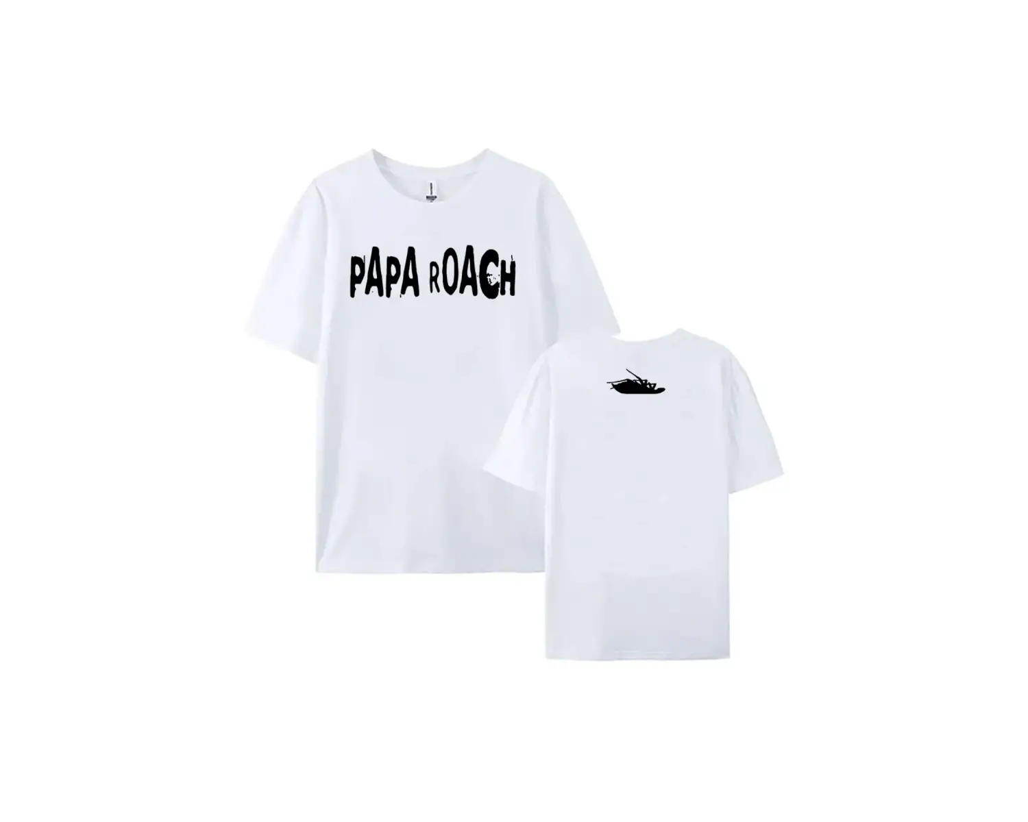 Beyaz yaz Tees PAPA ROACH ağır zihinsel bant leri grafik lar için