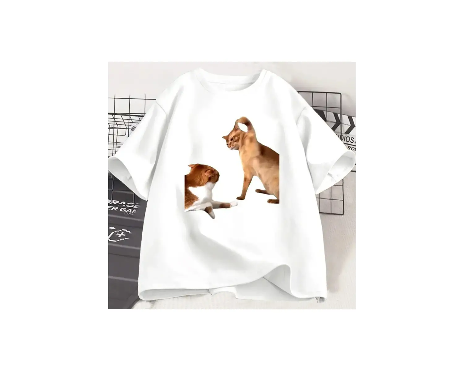 Beyaz Yaz Üstleri Kore Baskılı Nefes Yaz Üst Yepyeni