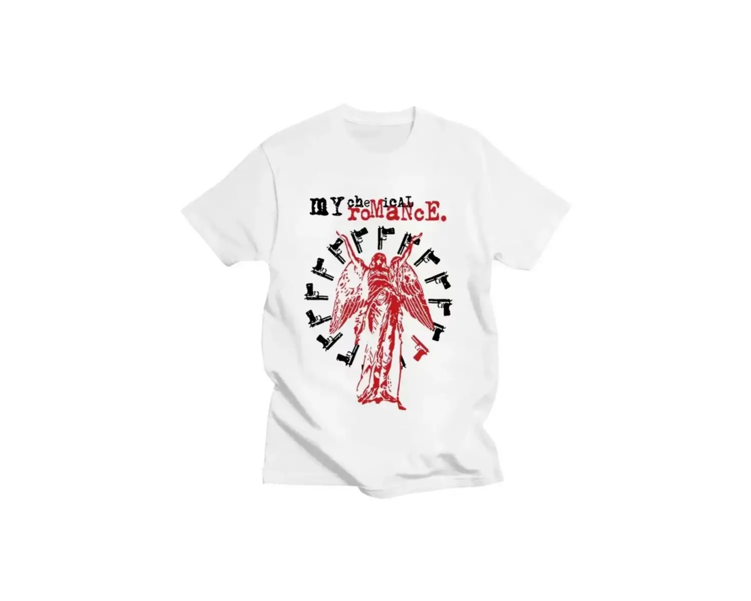 Beyaz Yeşil Çizgili Dudaklar Harfler Baskılı Yuvarlak Yaka günlük Grafik T