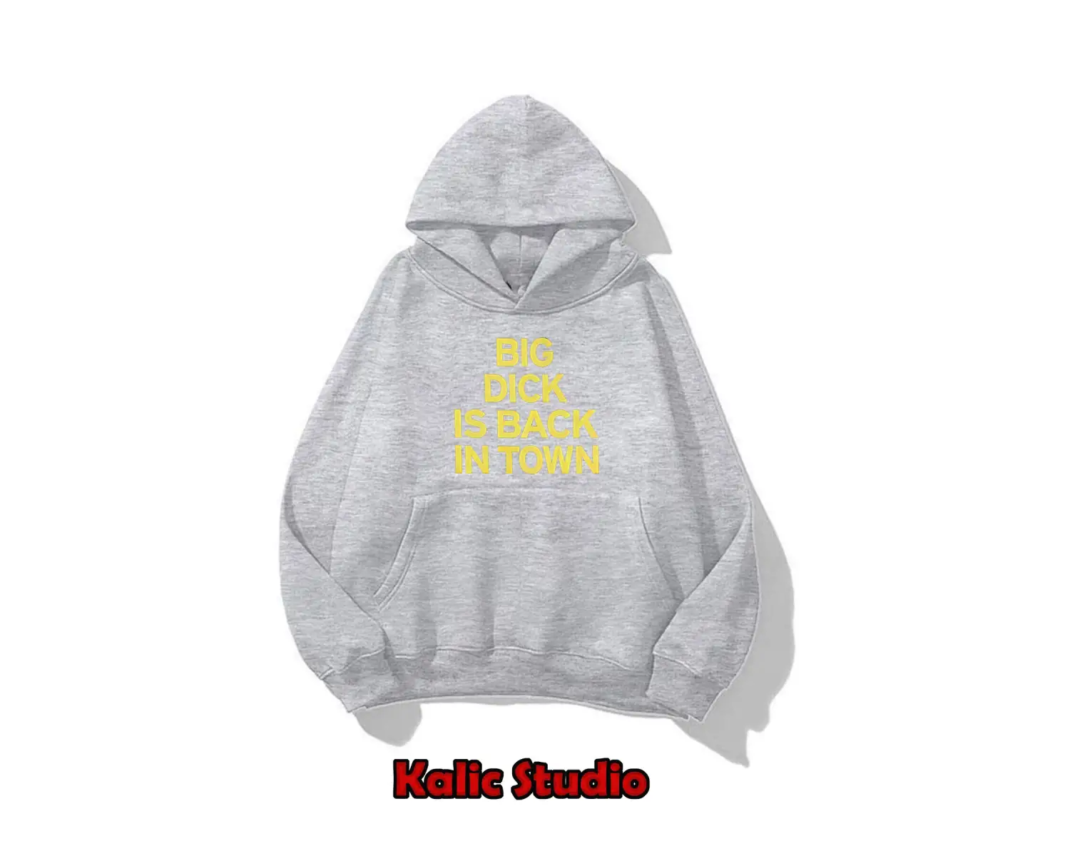 bıg dıck ıs back ın town ünisex sweatshirt gri