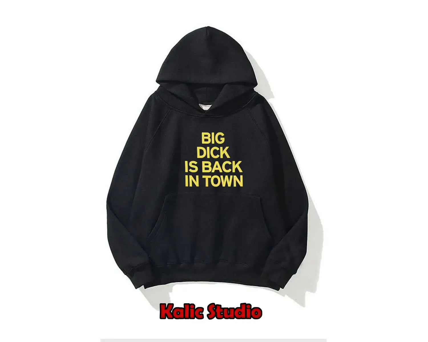 bıg dıck ıs back ın town ünisex sweatshirt gri