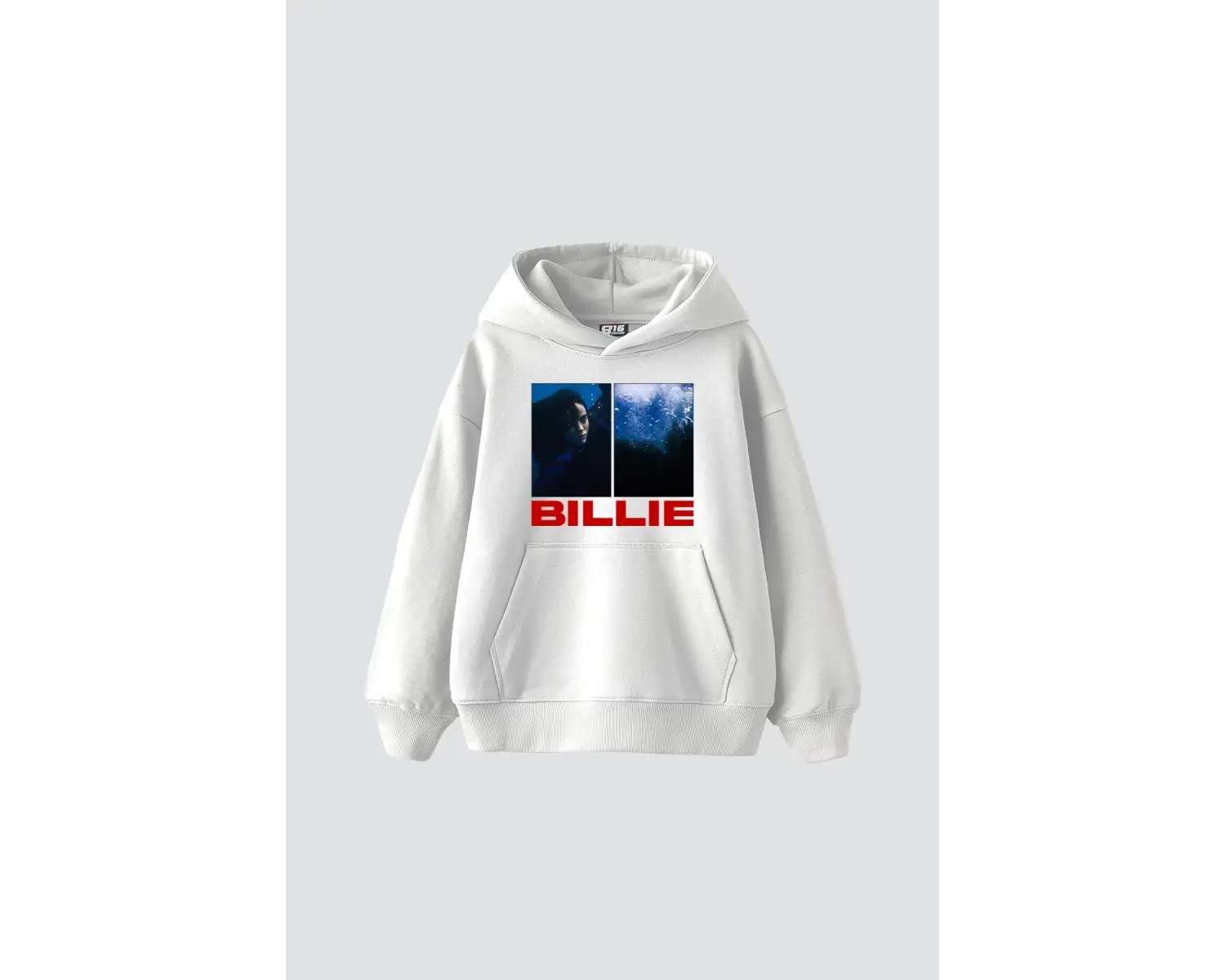 Billie Eilish Baskılı Oversize Unisex Beyaz