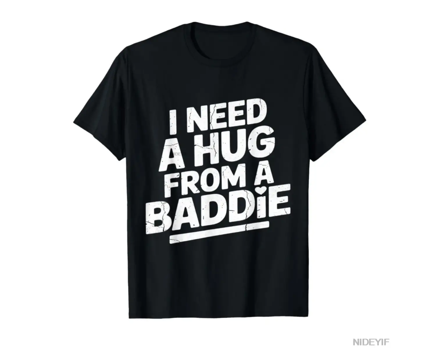 Bir Kötü Adamdan Bir Sarılma İstemiyorum Komik Meme Tipografi Erkekler Kadınlar İçin Tişört %